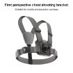 Adjustable 4 in 1 Body Mount Belt Chest Strap with Mount & Screw - Grey - 2