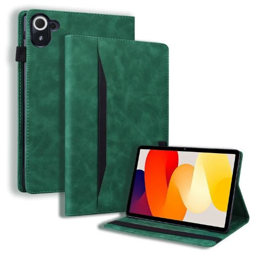 Xiaomi Redmi K Pad Green Leather Shockproof Tablet Case - 1