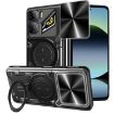 ZTE nubia Neo 3 Black CD Texture Sliding Camshield Magnetic Case - 1