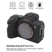 Sony ILCE7RM5/A7R5 Litchi Texture Silicone Protective Case Black - 4