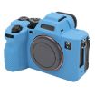 Sony ILCE7RM5/A7R5 Blue Litchi Texture Silicone Protective Case - 1