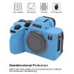 Sony ILCE7RM5/A7R5 Blue Litchi Texture Silicone Protective Case - 4