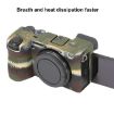 Sony ILCE-6700/A6700 Camouflage Litchi Texture Silicone Case - 6