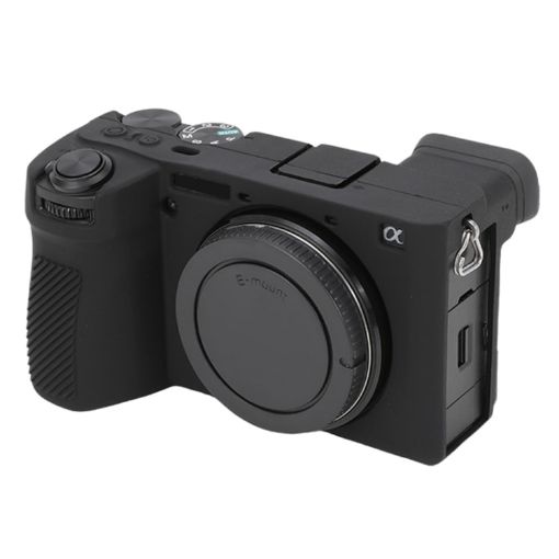 Sony ILCE-6700/A6700 Black Glossy Soft Silicone Protective Case - 1