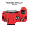 Canon EOS R6 Mark II Red Litchi Texture Silicone Protective Case - 5