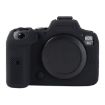 Canon EOS R6 Mark II Litchi Texture Silicone Protective Case - Black - 2
