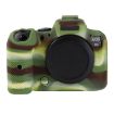 Canon EOS R6 Mark II Camouflage Litchi Texture Silicone Case - 2