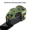 Canon EOS R6 Mark II Camouflage Litchi Texture Silicone Case - 6