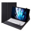 Vivo Pad5 Pro 13" Bluetooth Keyboard TPU Leather Case with Holder Black White - 1