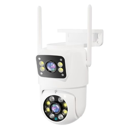 4MP Outdoor WiFi Camera, Two-way Voice, IP66 Waterproof, AU Plug, White - 1