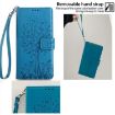OPPO Find X8 Ultra Blue Leather Phone Case - Tree & Deer Embossed Design - 5
