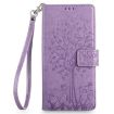 OPPO Find X8 Ultra Purple Tree & Deer Embossed Leather Phone Case - 2
