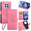 OPPO Find X8s Pink Tree & Deer Embossed Leather Phone Case - 1