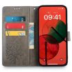 Realme P3 Ultra 5G Grey Leather Phone Case - Tree & Deer Embossed - 3