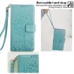 Vivo X200s Green Leather Phone Case - Tree & Deer Embossed Design - 5