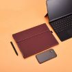 Microsoft Surface Pro 10 Wine Red Cloth Texture Protective Case - 7