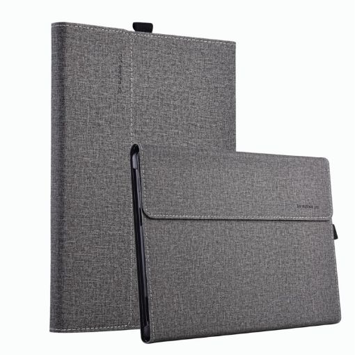 Microsoft Surface Pro 10 Light Grey Cloth Texture Protective Case - 1