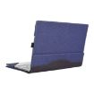 Microsoft Surface Laptop 6 15" Blue Cloth Texture Leather Case with Stand - 3