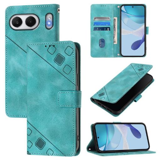 OnePlus Nord 4 5G Green Embossed Leather Phone Case - Global Version - 1