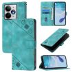 Realme Neo7 Turbo 5G Green Embossed Leather Phone Case Skin-feel - 1
