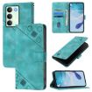 Realme V70/14x Global/C75 5G Green Embossed Leather Phone Case - 1