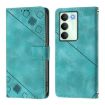 Realme V70/14x Global/C75 5G Green Embossed Leather Phone Case - 2