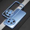 Xiaomi 14 Ultra Aurora Lens Protector + Metal Frame Case Blue Silver - 1