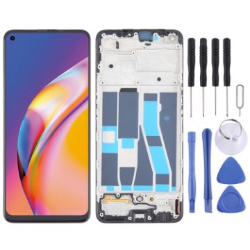 OPPO A94 5G AMOLED LCD Screen Digitizer Assembly with Frame Original - 1