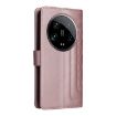 Xiaomi 14 Ultra Rose Gold Diamond Lattice Leather Flip Case - 3