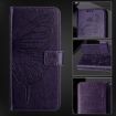 OnePlus Ace 5 Ultra Dark Purple Embossed Butterfly Leather Case - 6