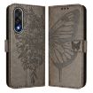 OnePlus Ace 5 Ultra Grey Embossed Butterfly Leather Phone Case - 2