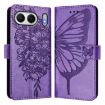 OnePlus Nord 4 5G Global Butterfly Leather Case - Light Purple - 2
