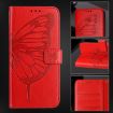 Realme 14 5G/P3 5G India Red Embossed Butterfly Leather Case - 6