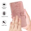Realme 14/P3 5G Embossed Butterfly Leather Case - Rose Gold - 5