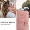 Realme 14/P3 5G Embossed Butterfly Leather Case - Rose Gold - 7