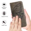 Realme 14 5G/P3 5G India Grey Embossed Butterfly Leather Case - 5
