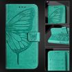 Realme Neo7 Turbo 5G Green Embossed Butterfly Leather Phone Case - 6
