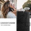 Realme V70/14x Global/C75 5G Black Embossed Butterfly Leather Case - 7