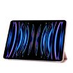 iPad Pro 13 2024 Light Pink Leather Case - Three-fold Holder Flip Cover - 5