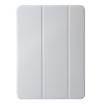 iPad Pro 13 2024 Grey Leather Case - Three-fold Holder Flip Cover - 2