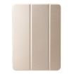 iPad Pro 13 2024 Gold Leather Case - Three-fold Holder Flip Cover - 2