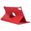 iPad Pro 13 2024 Red Leather Case with 360 Rotation & Holder - 6