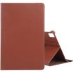 iPad Pro 13 2024 Leather Case with 360 Rotation & Holder - Brown - 1