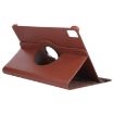 iPad Pro 13 2024 Leather Case with 360 Rotation & Holder - Brown - 6