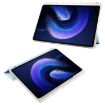 iPad Pro 13 2024 Clear TPU Leather Case with Pen Slot - Ice Blue - 3