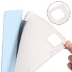 iPad Pro 13 2024 Clear TPU Leather Case with Pen Slot - Ice Blue - 6