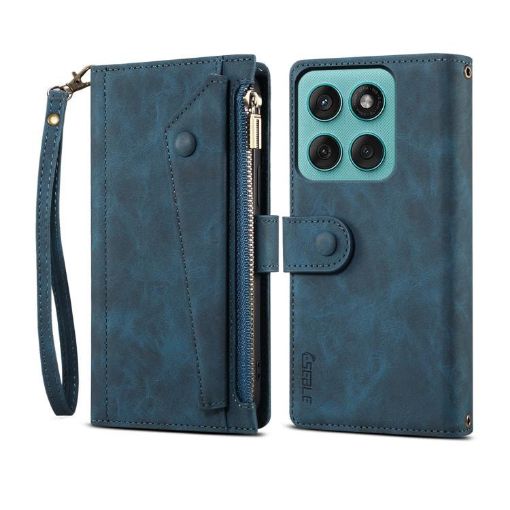 Motorola Edge 60 Pro Retro Frosted RFID Leather Case - Dark Green - 1