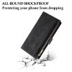 Motorola Edge 5G 2025 ESEBLE Retro Frosted RFID Leather Case Black - 6