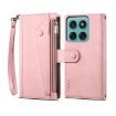 Motorola Edge 60 ESEBLE Rose Gold RFID Leather Phone Case Retro Frosted - 1