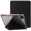 iPad Pro 13 2024 Black Clear Acrylic Leather Tablet Case - 1